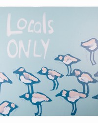 Locals Only Indoor Outdoor Canvas Art 24 X 24 by   