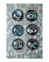 Traveler Glass Magnet Asst S6 by   