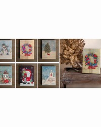 Fiber Optic Holiday Canvas Set 24 W Display by   