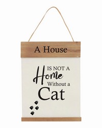 Canvas Wall Art A House Cat by   