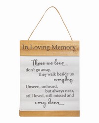 Canvas Wall Art In Loving Memory by   