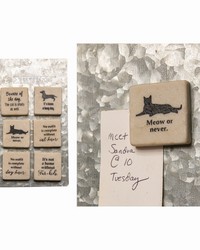 Pet Sayings Resin Magnets Set Of 6 by   