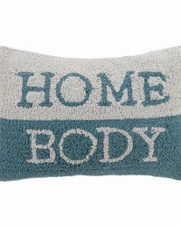 Homebody Hooked Pillow Cover 18in X 13in by   