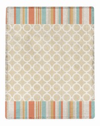 Beach Linen Collection 50x60 Dye Poly Throw by   