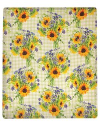 Sunflower Bouquet 50x60 Poly Throw Mco by   