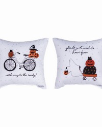 Ghouls Just Want To Have Fun 9x9 Pillow by   