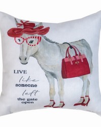 Girls Wanna Have Funlive Like Someone Left The Gate Open 12x12 Climaweave Pillow by   