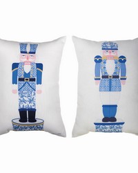 Blue Nutcracker 13x18 Climaweave Pillow by   