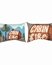 Cabin Life 13x18 Climaweave Pillow by   