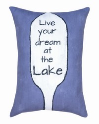 Dream At The Lake 13x18 Pillow by   