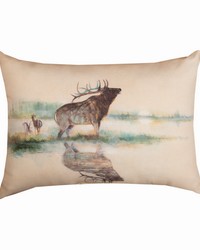 Elk Reflections 13x18 Climaweave Pillow by   