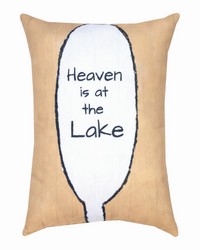 Heaven Is At The Lake 13x18 Pillow by   