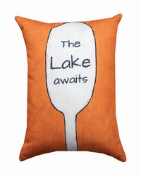 The Lake Awaits 13x18 Pillow by   