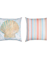 Beach Linen Scallop 18x18 Climaweave Pillow by   