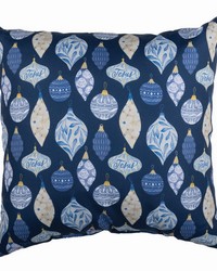 Blue White Christmas 18 Pillow Climaweave by   