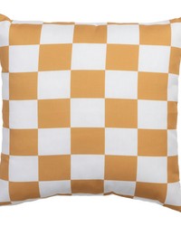 Checkerboard Brown 18x18 Climaweave Pillow by   