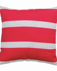 Stripe Red18 X 18 Climaweave Pillow by   