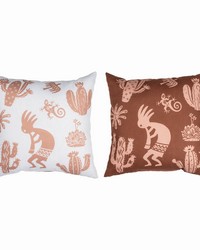 Kokopelli 18x18 Climaweave Pillow by   