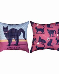 Kitty Wisdom Pet  Climaweave 18 Pillow by   