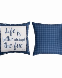 Smores Pleaselife Is Better Around The Fire 18 Pillow Climaweave by   