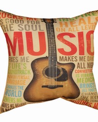 Music 18  Climaweave Pillow by   