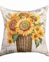 Sunflower Bouquet Motif 1 18pillow Climaweave by   