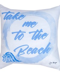 To The Beach 18x18 Climaweave Pillow by   