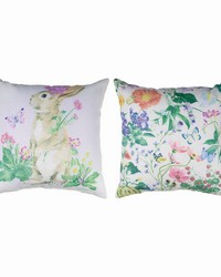 Very Berry Bunnies Purple18 Pillow Climaweave by   