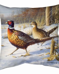 Winter Pheasants18 Pillow Climaweave by   