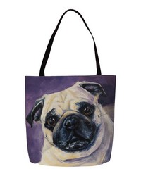 Pug 18 Printed Tote by   