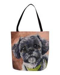 Shih Tzu 18 Printed Tote by   