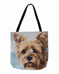 Silky Yorkie 18 Printed Tote by   