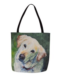 Yellow Lab 18 Printed Tote by   