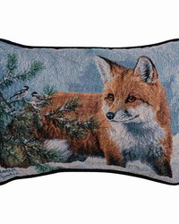 Snow Day Rectangle Woven Pillow by   