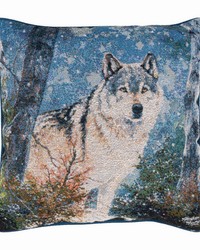 Snowy Silence17x17 Woven  Pillow by   