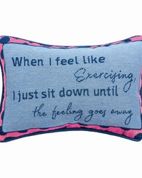 When I Feel Word Pillow by   