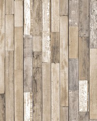 Weathered Plank Barn Peel & Stick Wallpaper by  Brewster Wallcovering 