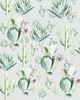 Wall Pops Cactus Grey Wall Mural Greens