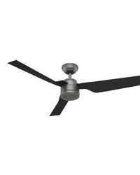 Hunter 52 inch Cabo Frio Matte Silver Damp Rated Ceiling Fan and Wall Control by   