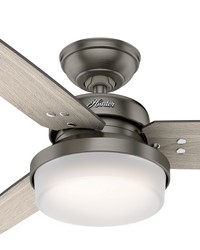 Hunter 44 inch Sentinel Brushed Slate Ceiling Fan with LED Light Kit and Handheld Remote by   