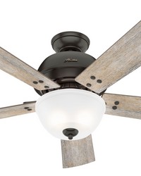 Hunter 52 inch Highdale Noble Bronze Ceiling Fan with LED Light Kit and Handheld Remote by   