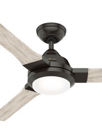 Hunter 54 inch Leti Noble Bronze Ceiling Fan with LED Light Kit and Wall Control by   