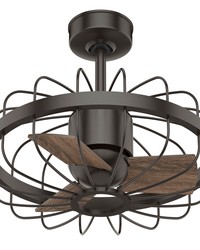 Hunter 16 inch Roswell Noble Bronze Ceiling Fan and Wall Control by   