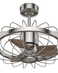 Hunter 16 inch Roswell Brushed Nickel Ceiling Fan and Wall Control by   