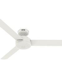 Hunter 52 inch Presto Matte White Ceiling Fan and Wall Control by   