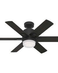 Hunter 44 inch Radeon Wi-Fi Matte Black Ceiling Fan with LED Light Kit and Wall Control by   