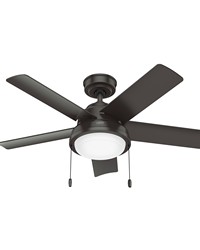 Hunter 44 inch Seawall Noble Bronze WeatherMax Indoor / Outdoor Ceiling Fan with LED Light Kit and P by   