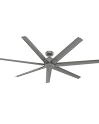 Hunter 72 inch Downtown ENERGY STAR® Matte Silver Damp Rated Ceiling Fan and Wall Control by   