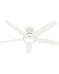 Hunter 52 inch Zayden Fresh White Ceiling Fan with LED Light Kit and Handheld Remote by   