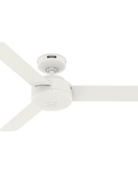 Hunter 44 inch Presto Matte White Ceiling Fan and Wall Control by   